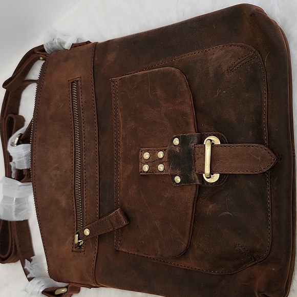 Oak Leather Brown Crossbody Bag NWT - Picture 3 of 16